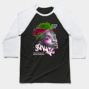 21 Savage Face Baseball T-Shirt